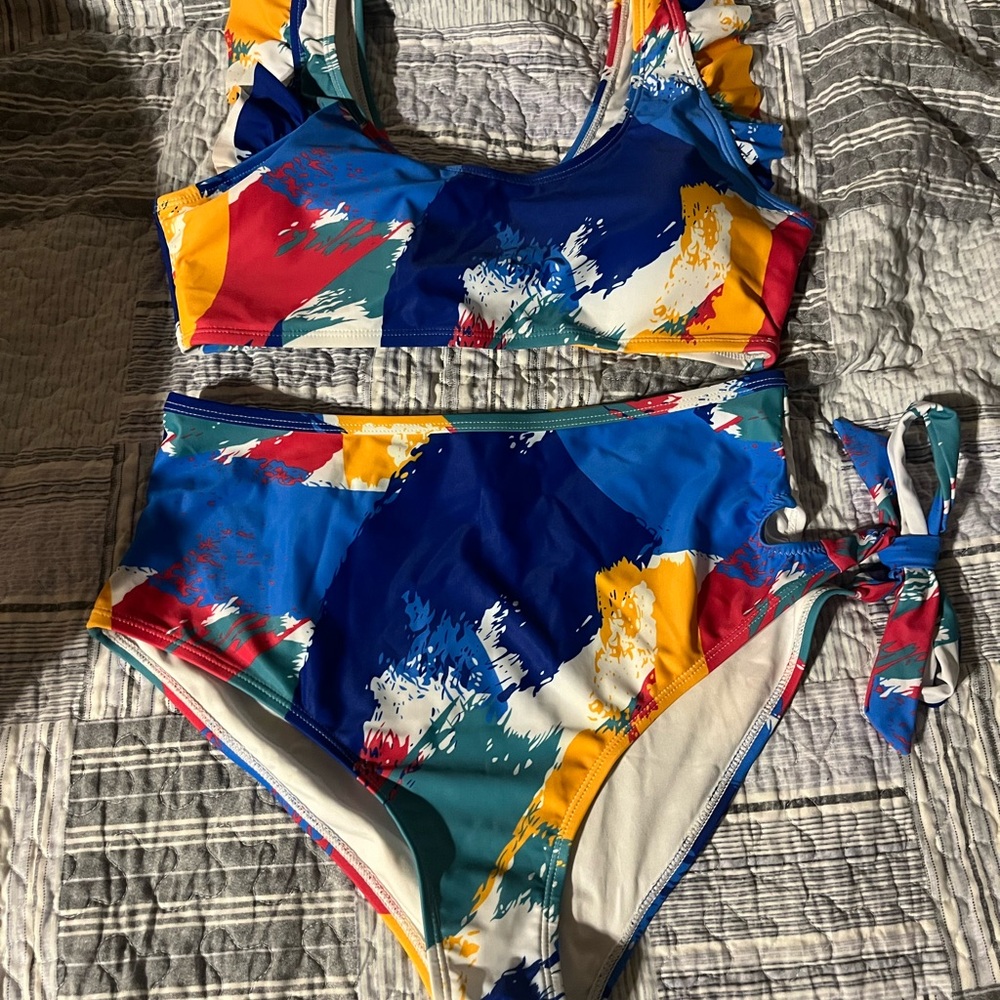Colorful Abstract Bikini Set